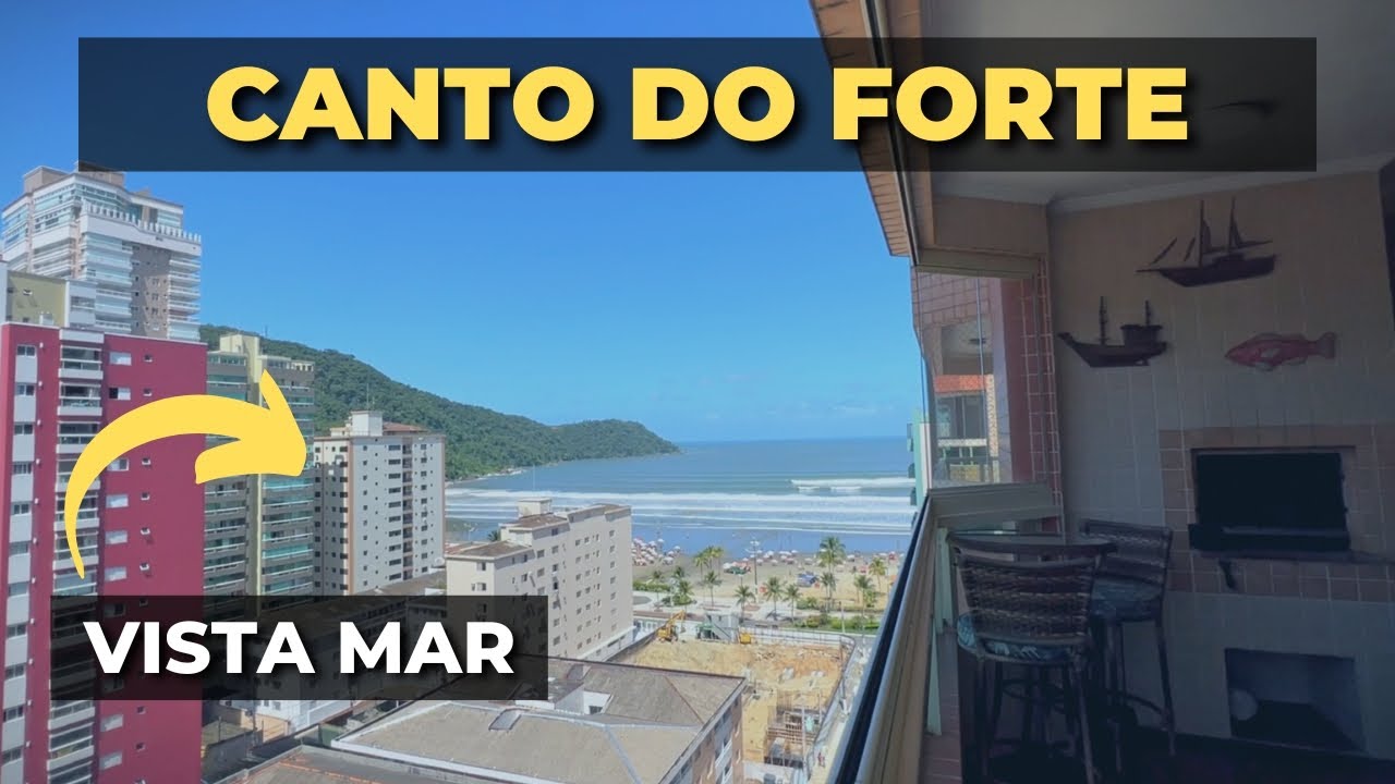 APARTAMENTO À VENDA NO CANTO DO FORTE - PRAIA GRANDE - MOBILIADO [VISTA MAR]