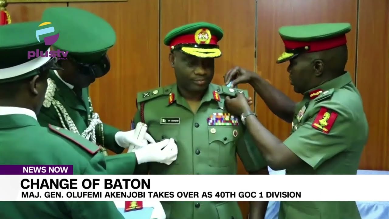 Change Of Baton: Major General Olufemi Akenjobi Takes Over As 40th GOC 1 Division
