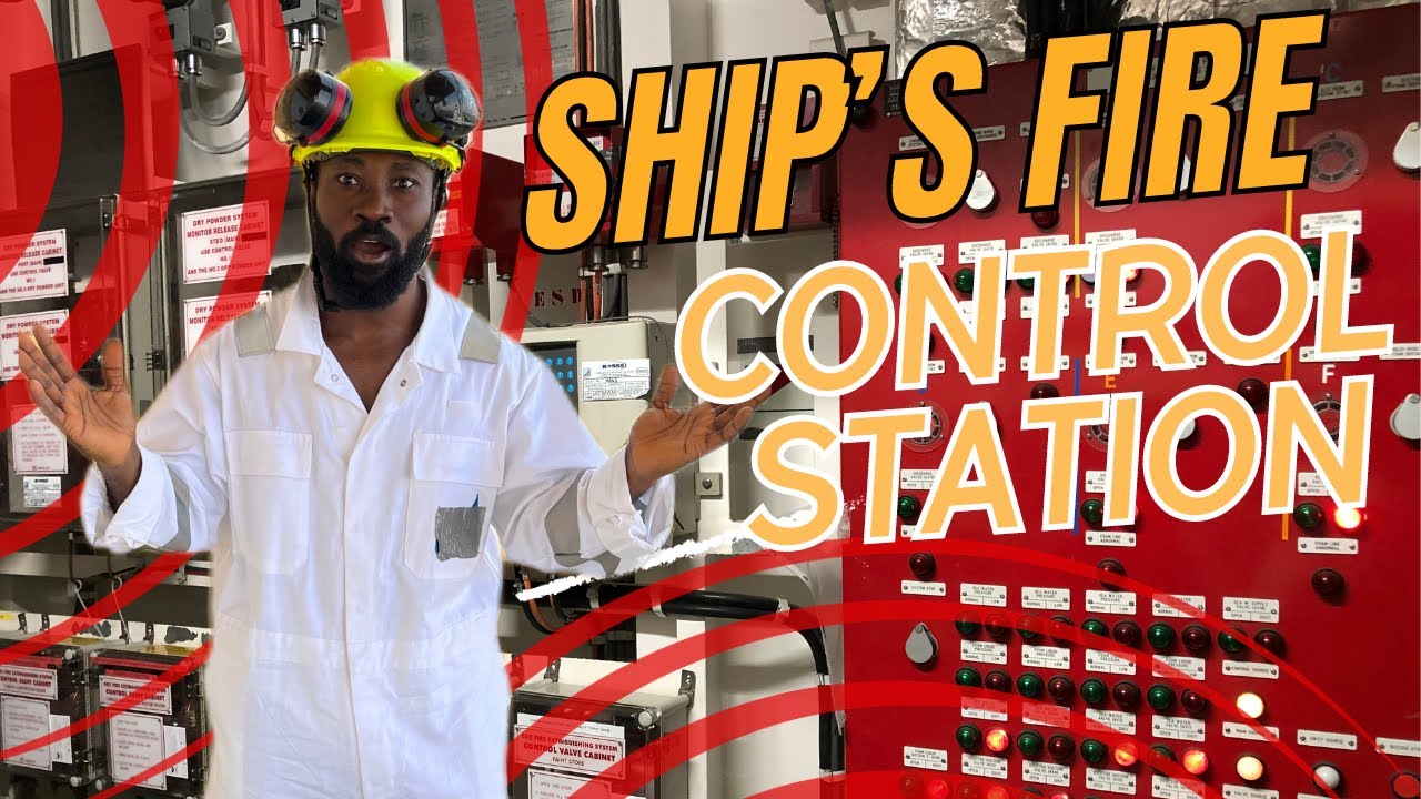 Fire Station Onboard An Lng Cargo (Tanker) Ship—Fighting Fire Onboard A Ship
