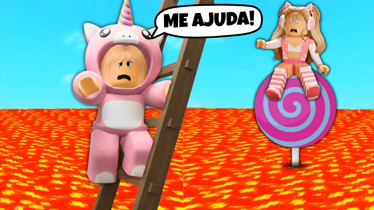 VICK e BABY SOBREVIVENDO na LAVA do ROBLOX!