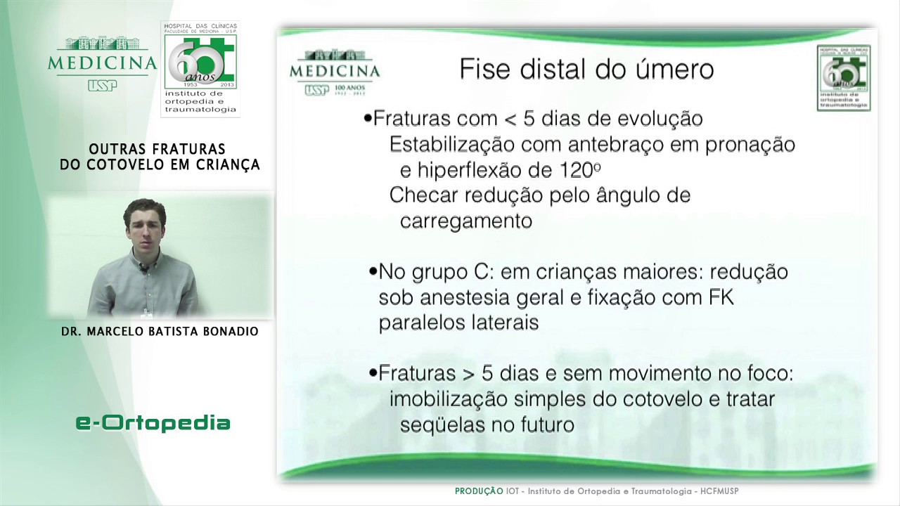 Outras Fraturas do Cotovelo em criança - Dr. Marcelo Bonadio