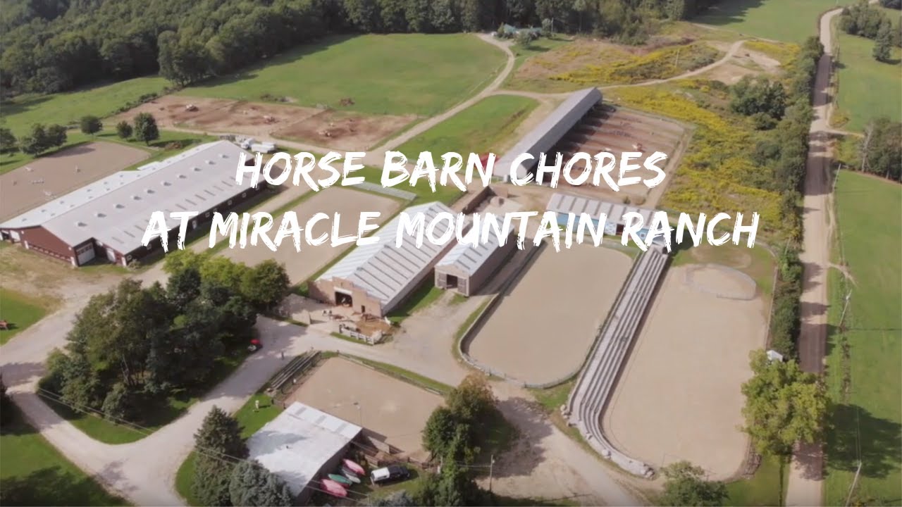 See how we do HORSE BARN chores on the Ranch