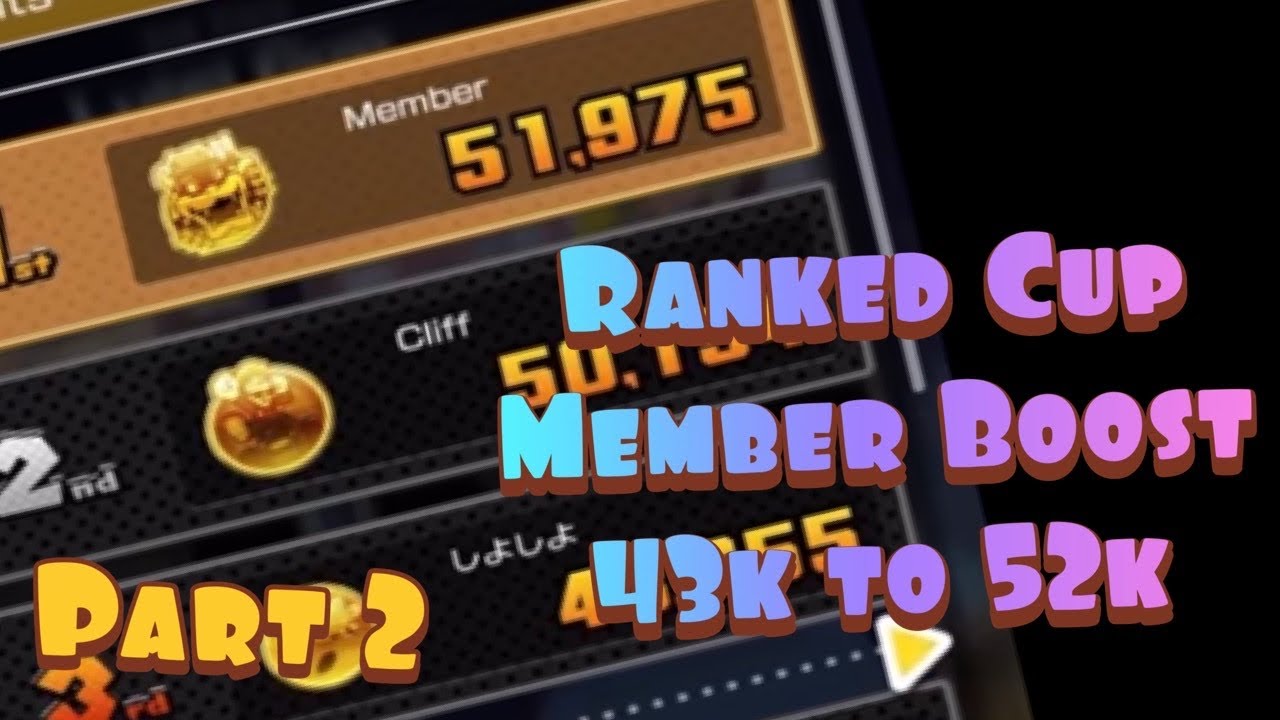 Ranked Cup Week 2 | Member Boost Part 2 | 43k to 52k | Multiple Coin Frenzy | Mario Kart Tour Ice