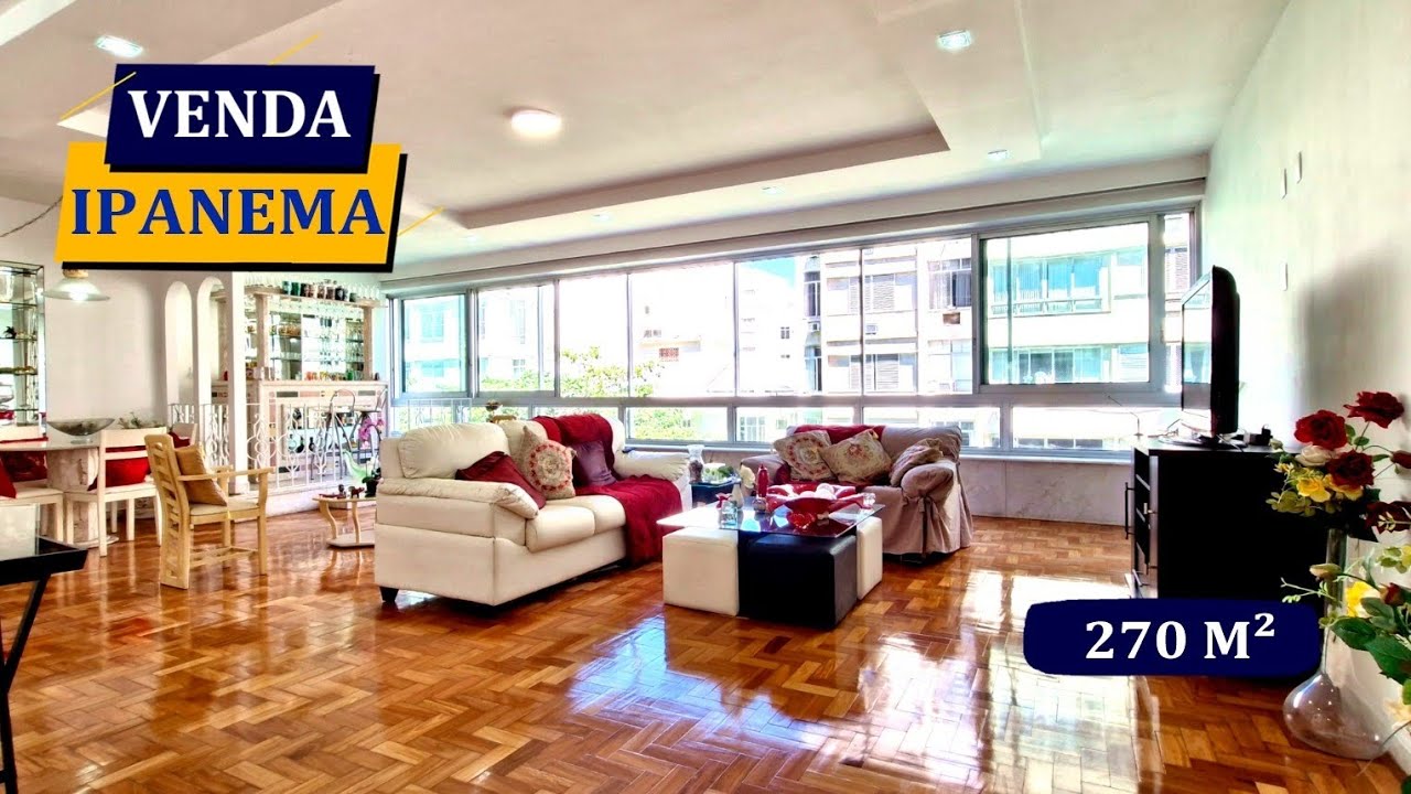 IPANEMA RAINHA ELIZABETH DA BÉLGICA LUXO 270M² REFORMADO VISTA MAR 4 QUARTOS 3 SUÍTES 2 VAGAS P.24H