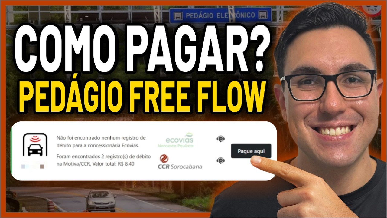 COMO PAGAR PEDÁGIO FREE FLOW (SEM CANCELA) PELO CELULAR / COMPUTADOR | EVITE MULTA!