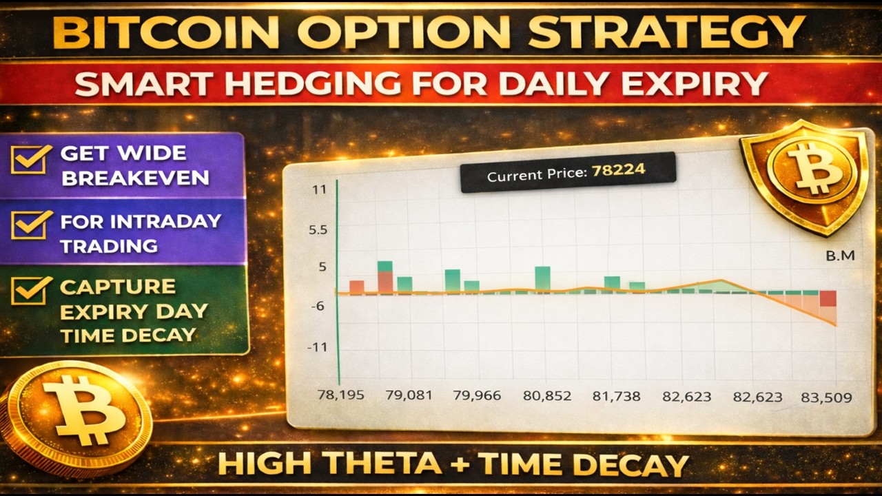Bitcoin Intraday Option Trading Strategy | Smart Hedging for Daily Expiry