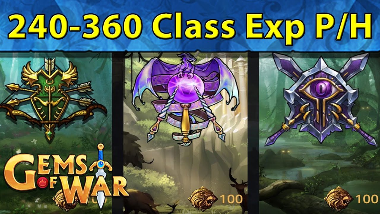 Gems of War: Quickest and Passive Class EXP Farming 2022 | 240-360 Class EXP Per Hour