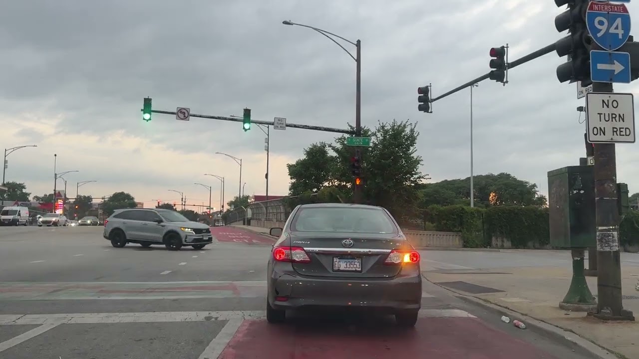 Chatham to O&rsquo;Hare Airport &rarr; O&rsquo;Hare to Lake View East | Chicago Dash Cam Drive 