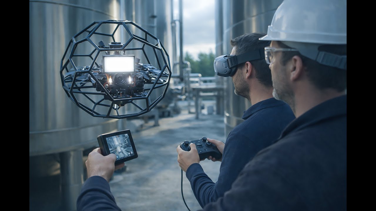 12min surgical inspection flight of an industrial facility with the Xpert Inspection Mini