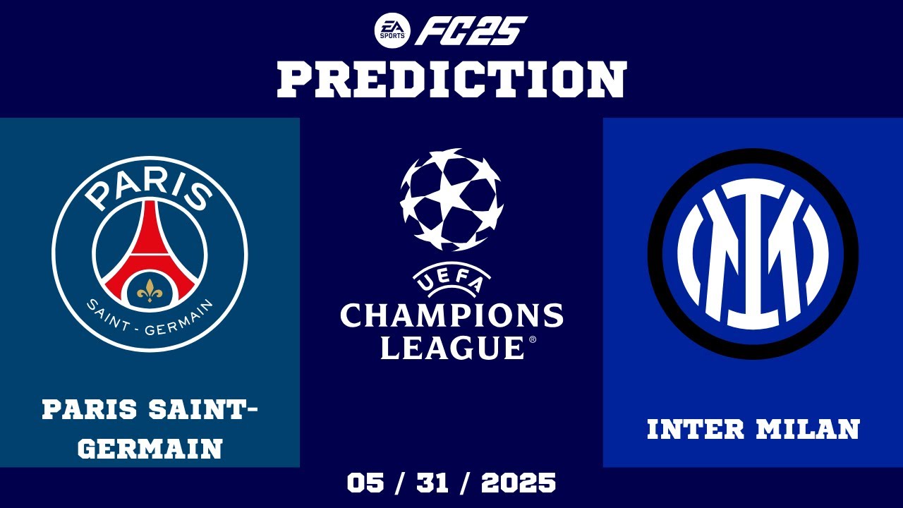 [4K] Paris Saint-Germain FC vs Inter Milan - Prediction of 2024-25 UEFA Champions League