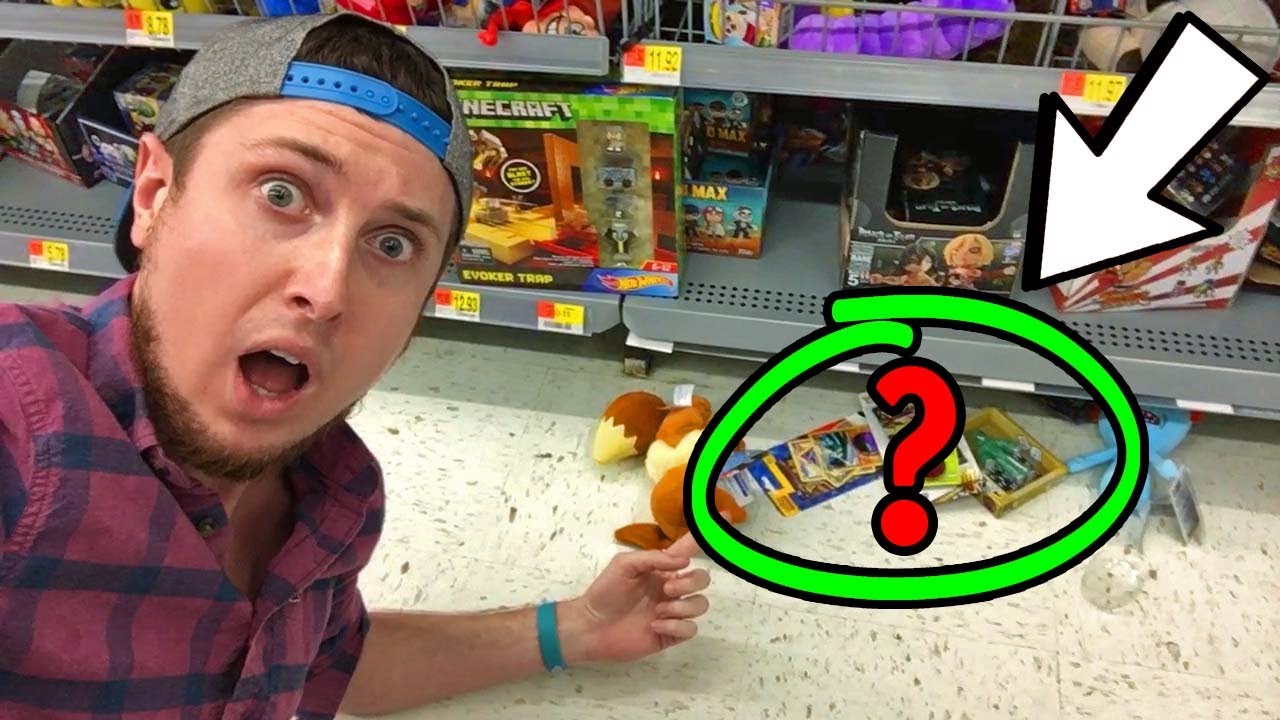 HIDDEN UNDER THE STORE SHELF I FOUND NEW POKEMON CARDS AND MORE!