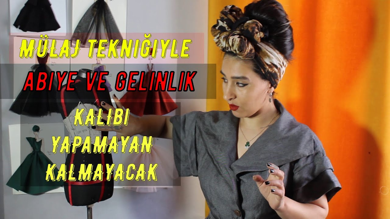 Gelinlik Ve Abiye Kalıbı Mülaj Tekniğiyle Nasıl Çıkarılır?