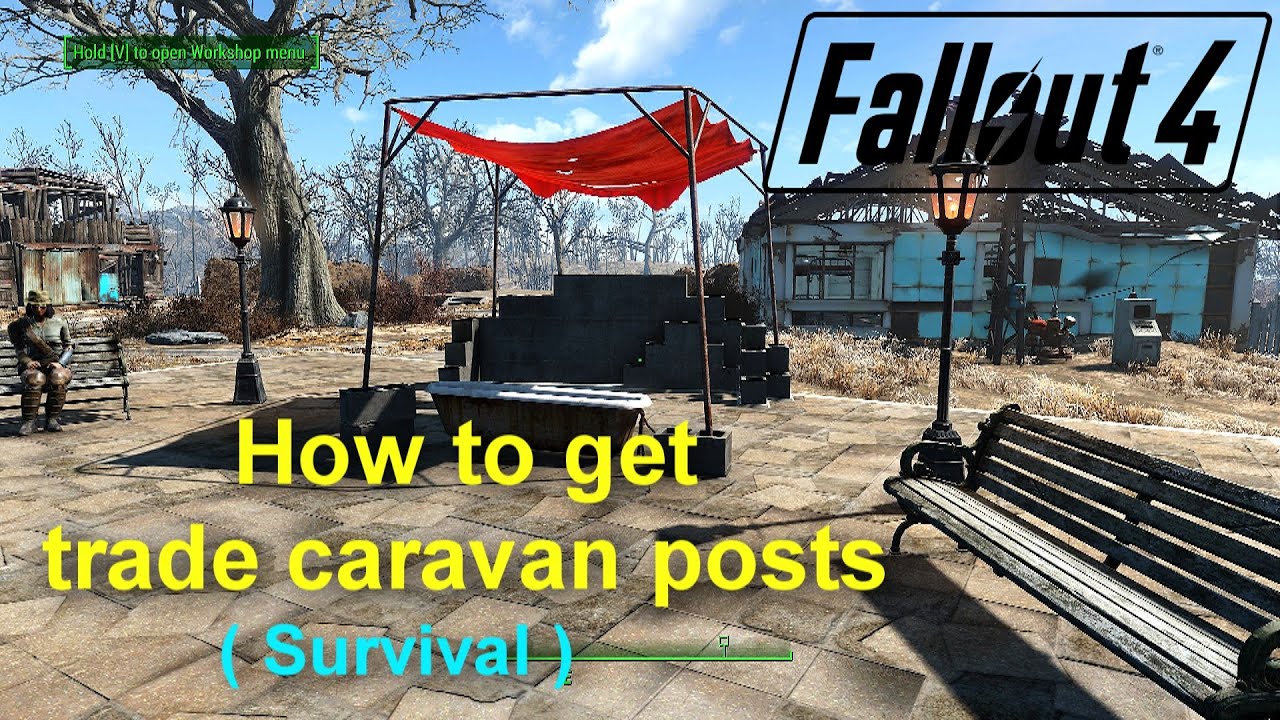 How to Unlock Trade Caravan Post for your Settlements - Survival - Next Gen Update - Fallout 4