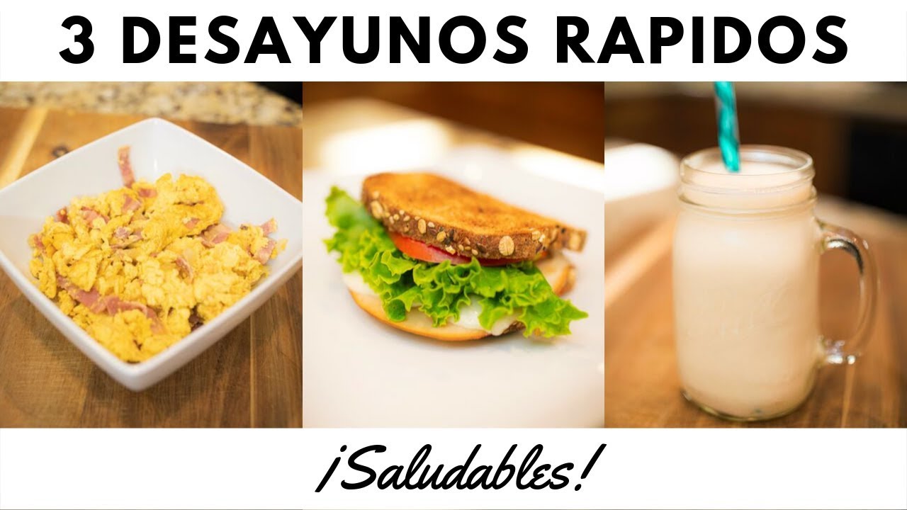 3 Desayunos Rapidos & Saludables || Altos en Proteína