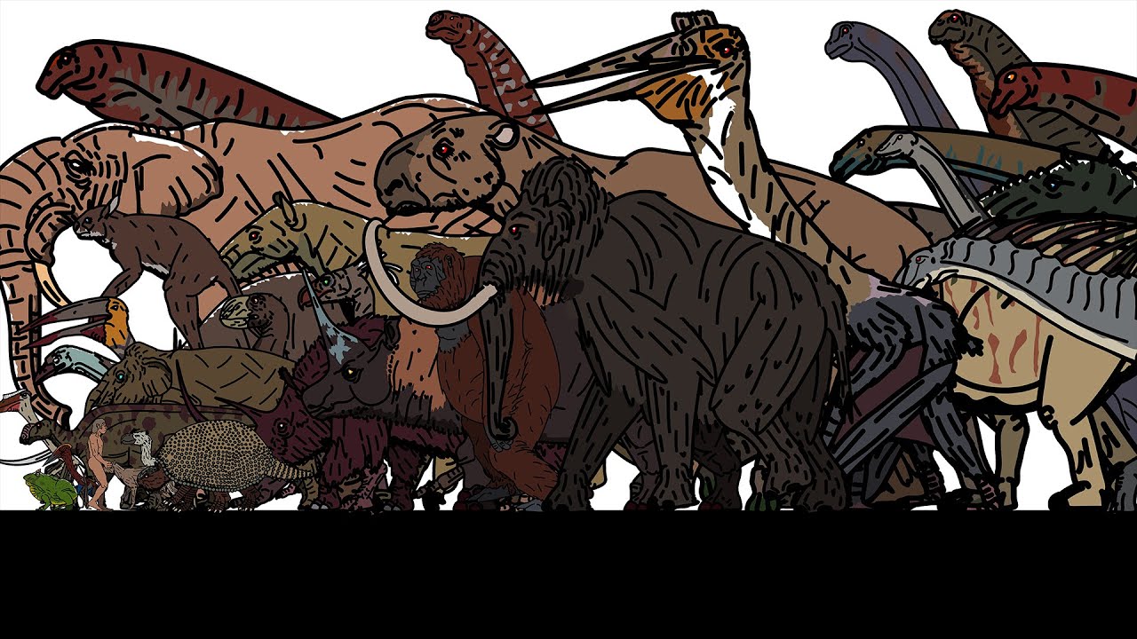 Size Comparison: Prehistoric Animals(random) Animated finale 2 of 5.