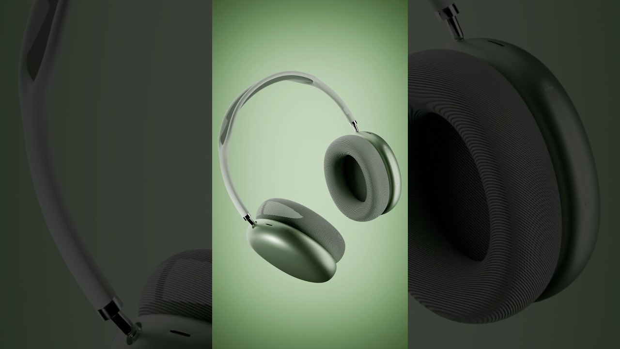 Apple&rsquo;s AIRPODS MAX Redesign 🎧 #apple #airpods #mac #consumertech #design #blender