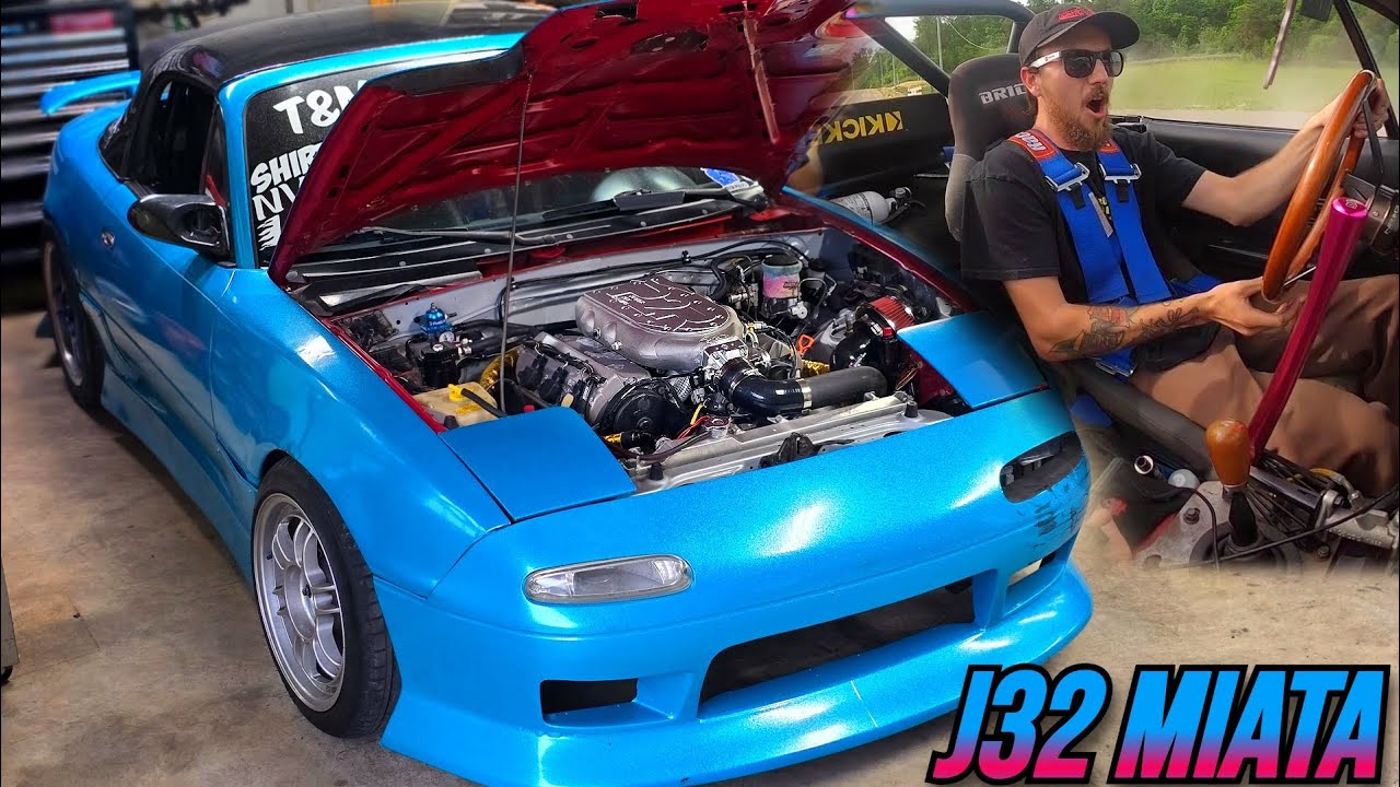 We J32 Swapped a Miata and It absolutely RIPS! Fueltech FT450