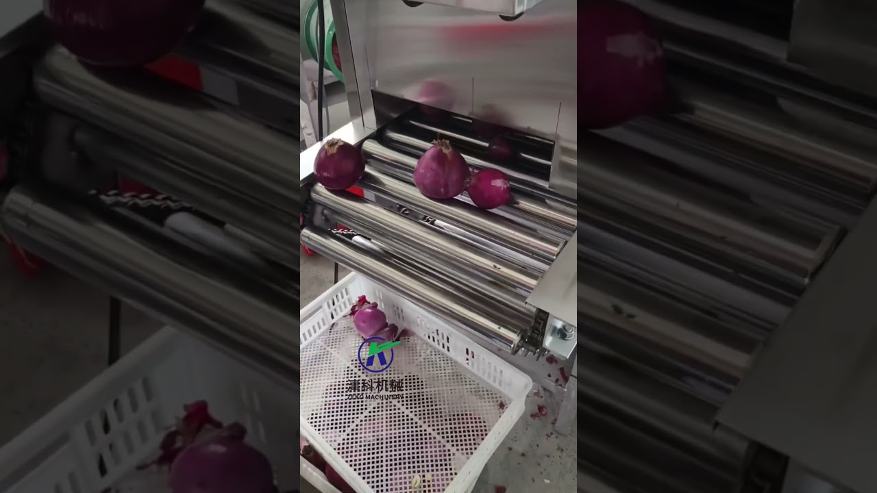 Onion peeling machine 