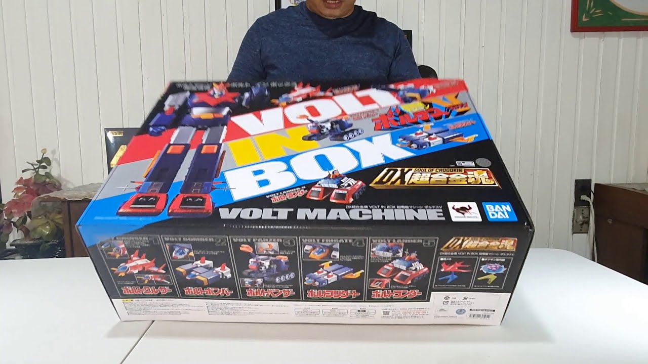 Unboxing and review of BANDAI DX SOUL OF CHOGOKIN VOLT IN BOX Voltes V