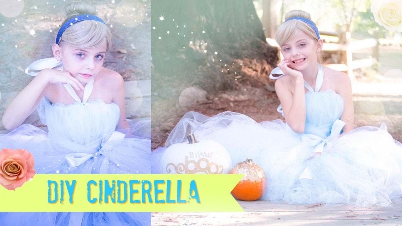 DIY Cinderella NO SEW Tutu Dress Costume