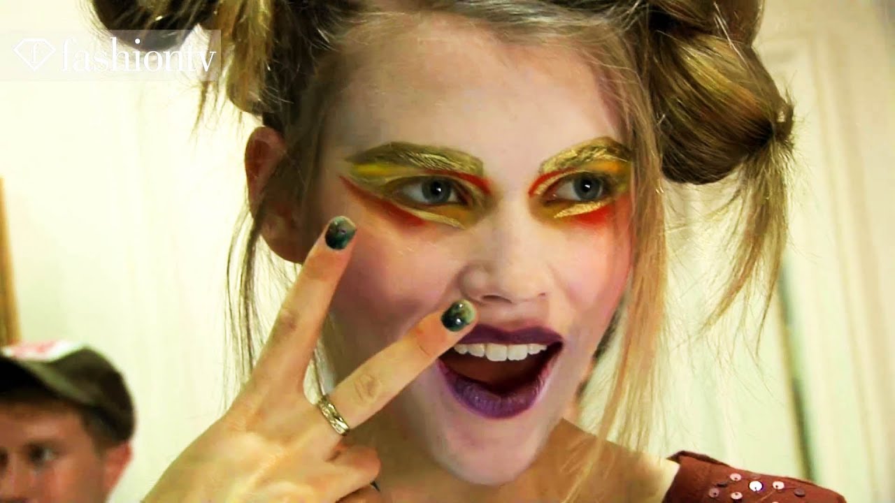 Vivienne Westwood Hair & Makeup Backstage - Paris Fashion Week Spring 2012 PFW | FashionTV - FTV