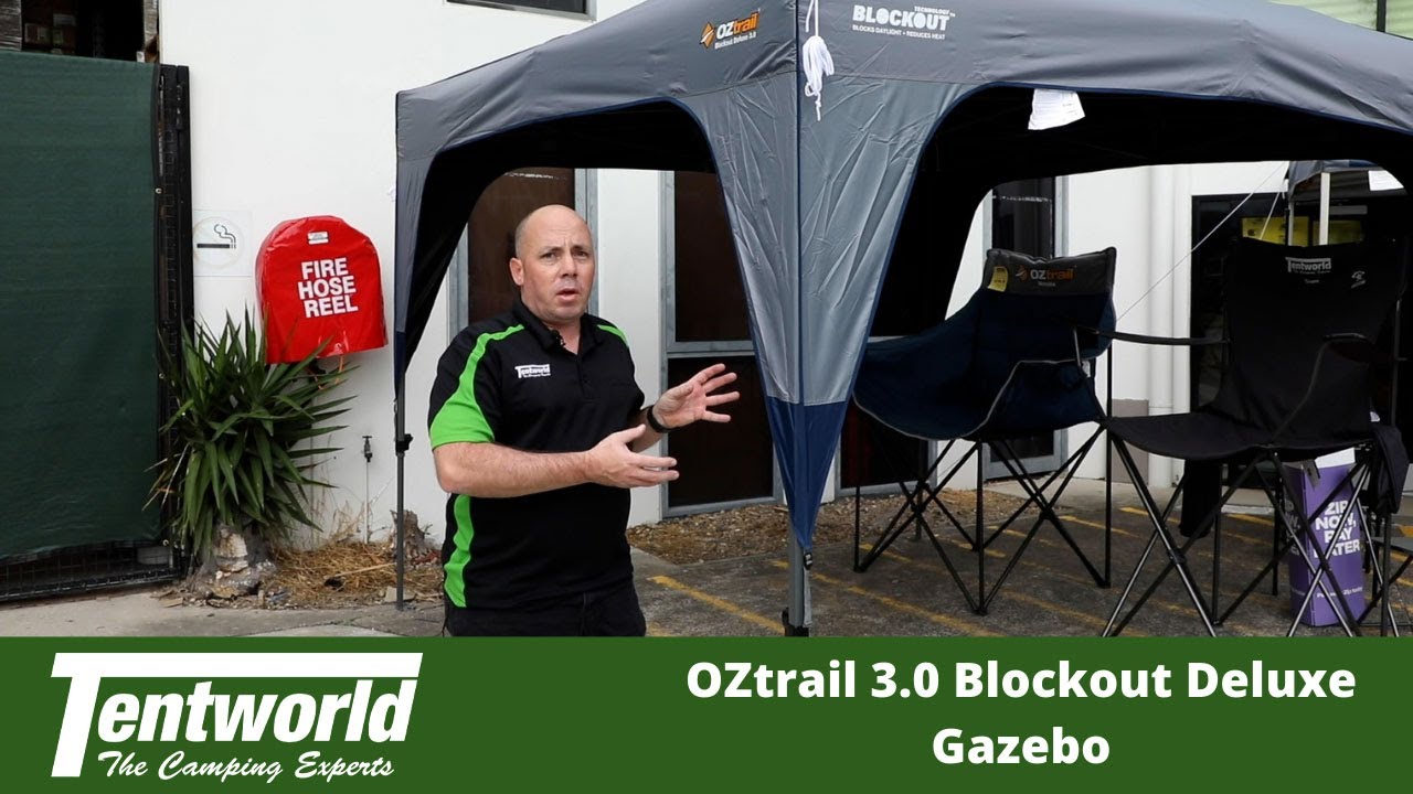 OZtrail 3.0 Blockout Deluxe Gazebo - SO MUCH COOLER!