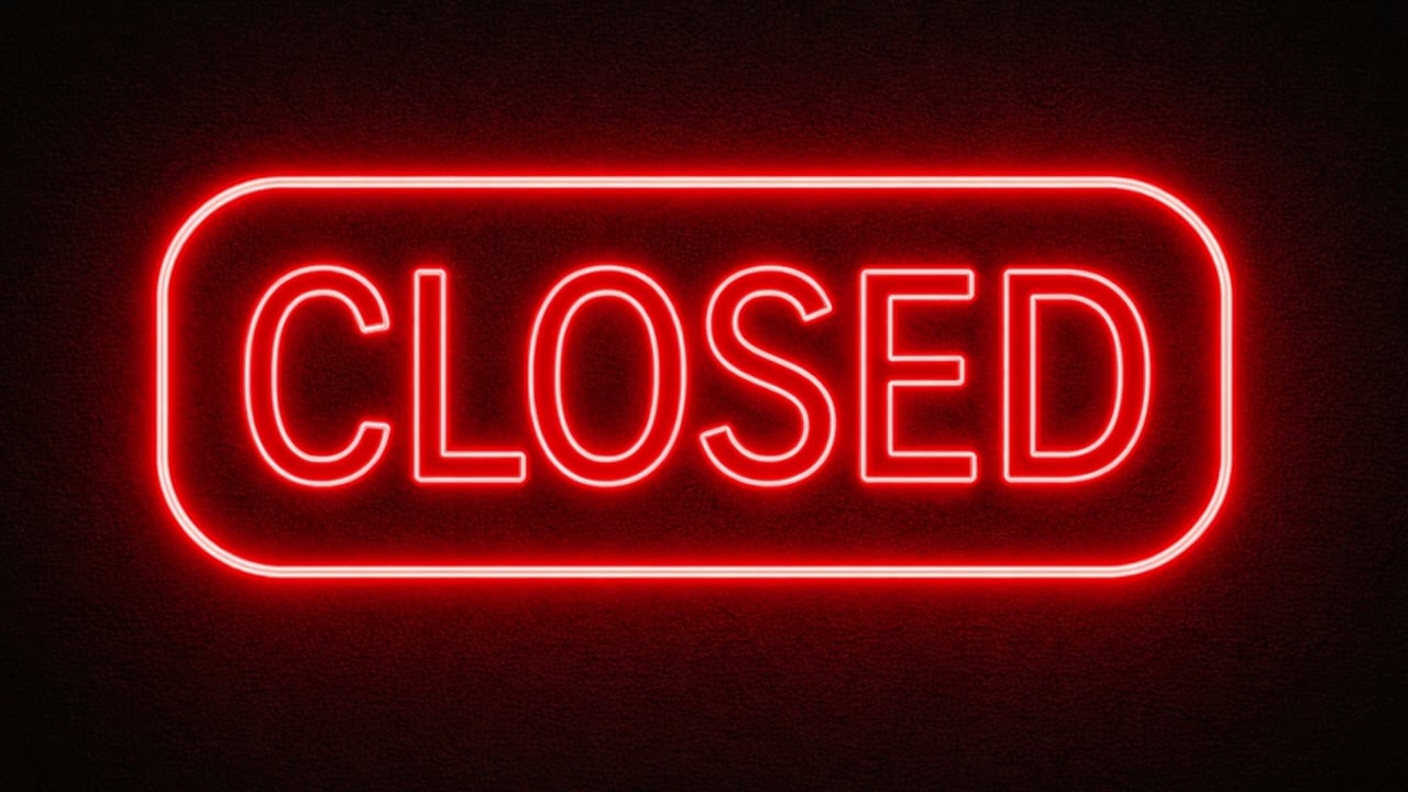 CLOSED SIGN FOR 12 HOURS | SIGNAGE | STATIC SIGN