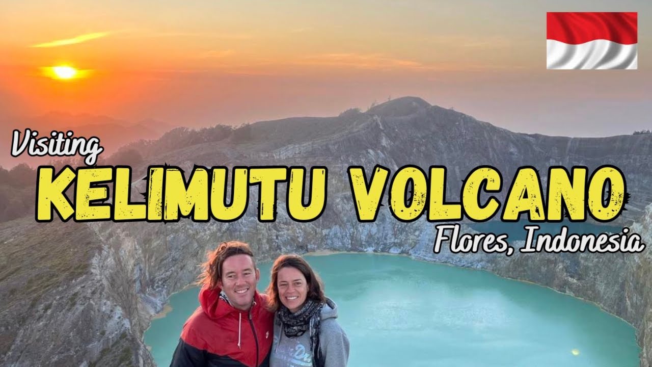 Kelimutu volcano Flores, volcano trekking, volcano hiking Indonesia #49vlog