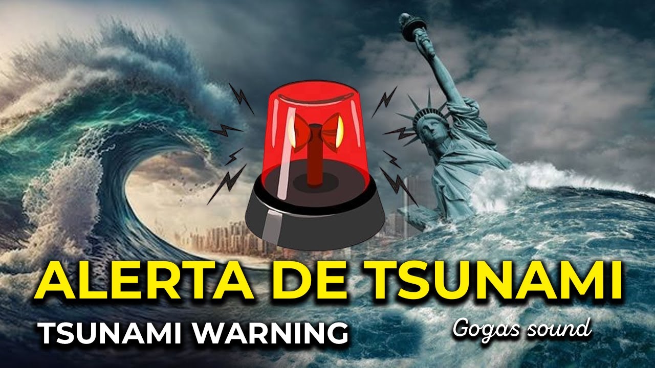 Alerta de Tsunami &bull; Som de Sirene &bull;  Tsunami Warning Siren 🌊 Alerta de Emerg&ecirc;ncia Som Real de Sirene