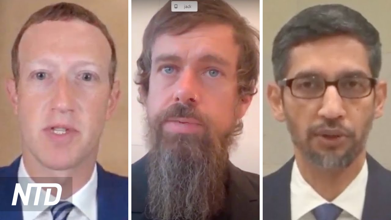ПРЯМОЙ ЭФИР: Facebook, Twitter и Google на допросе в Сенате (28 октября) | NTD