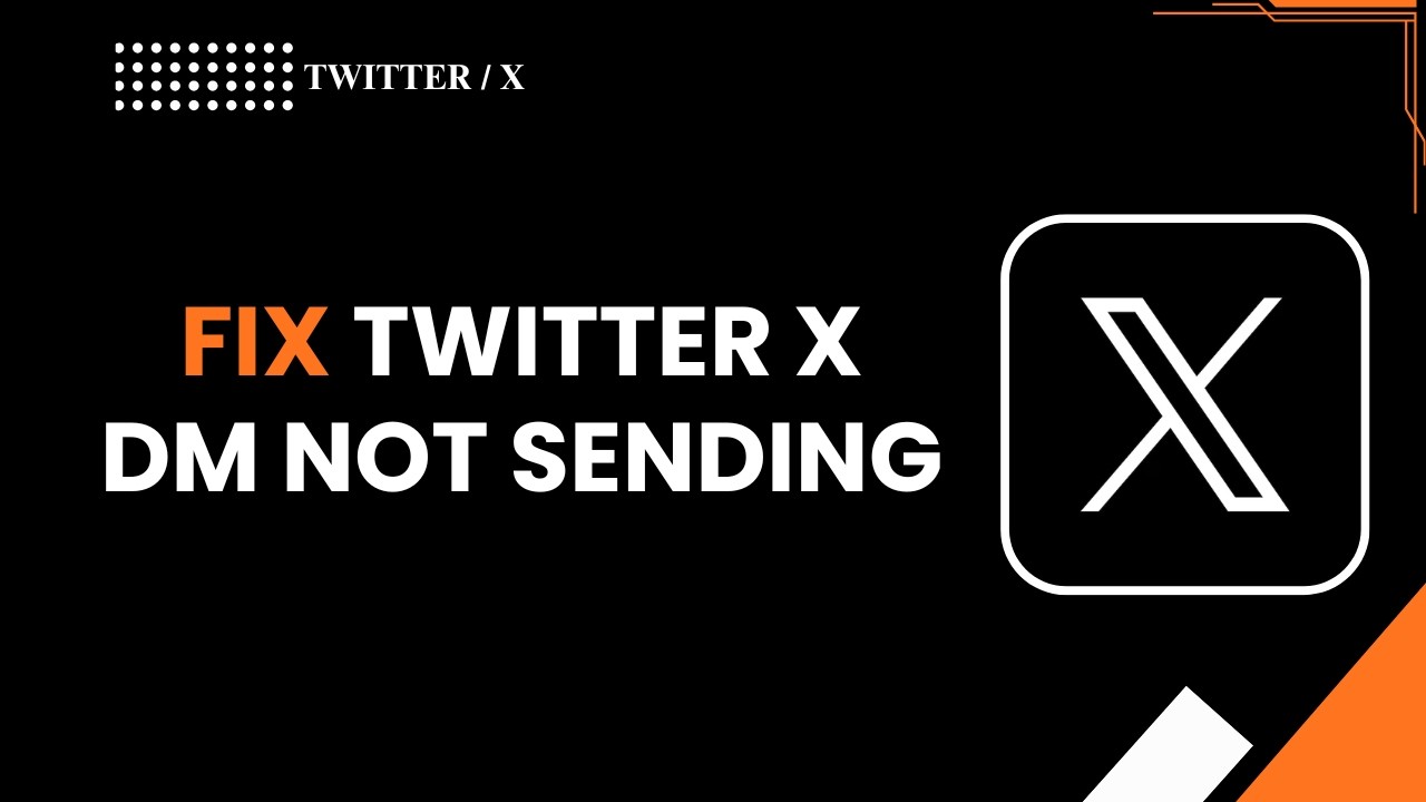 Как исправить проблему, когда не отправляются личные сообщения в Twitter или X