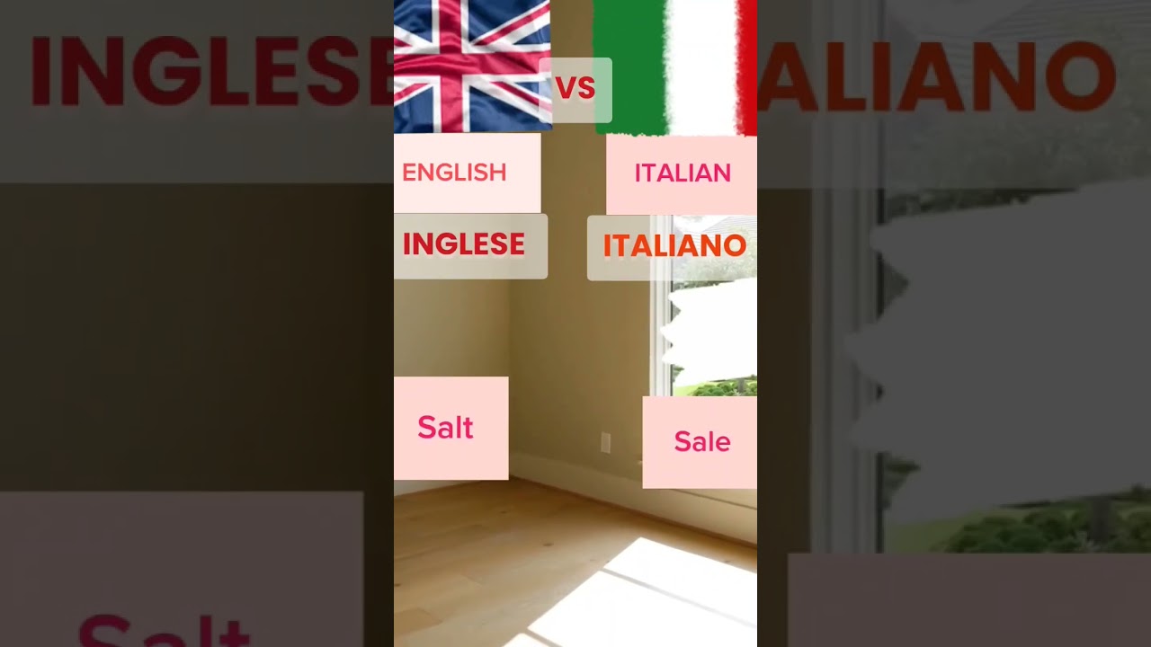 English Vs Italian language.