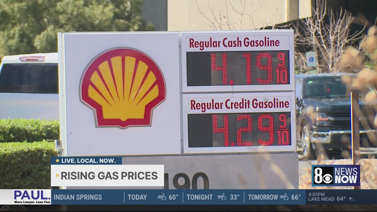 Las Vegas rideshare drivers lament rising gas prices due to Middle East war