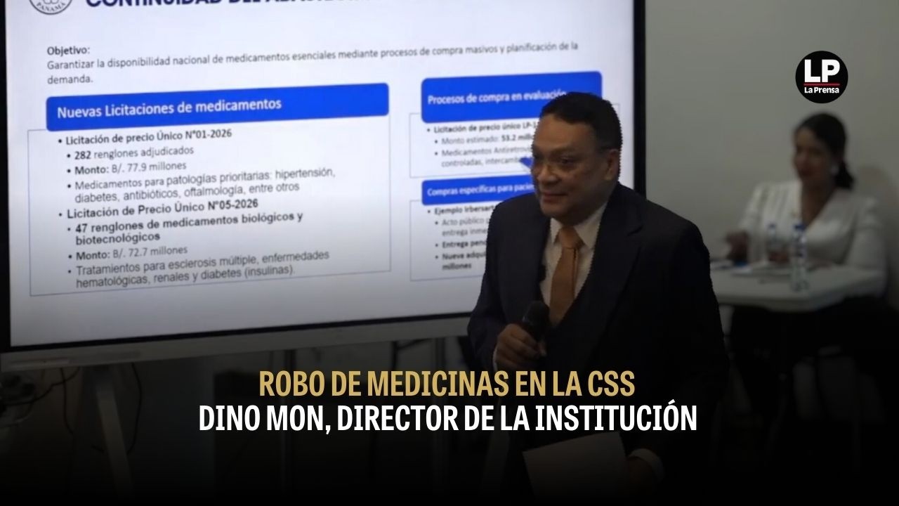 Panamá alcanza 96% de abastecimiento de medicamentos, pero denuncian robos en la red pública