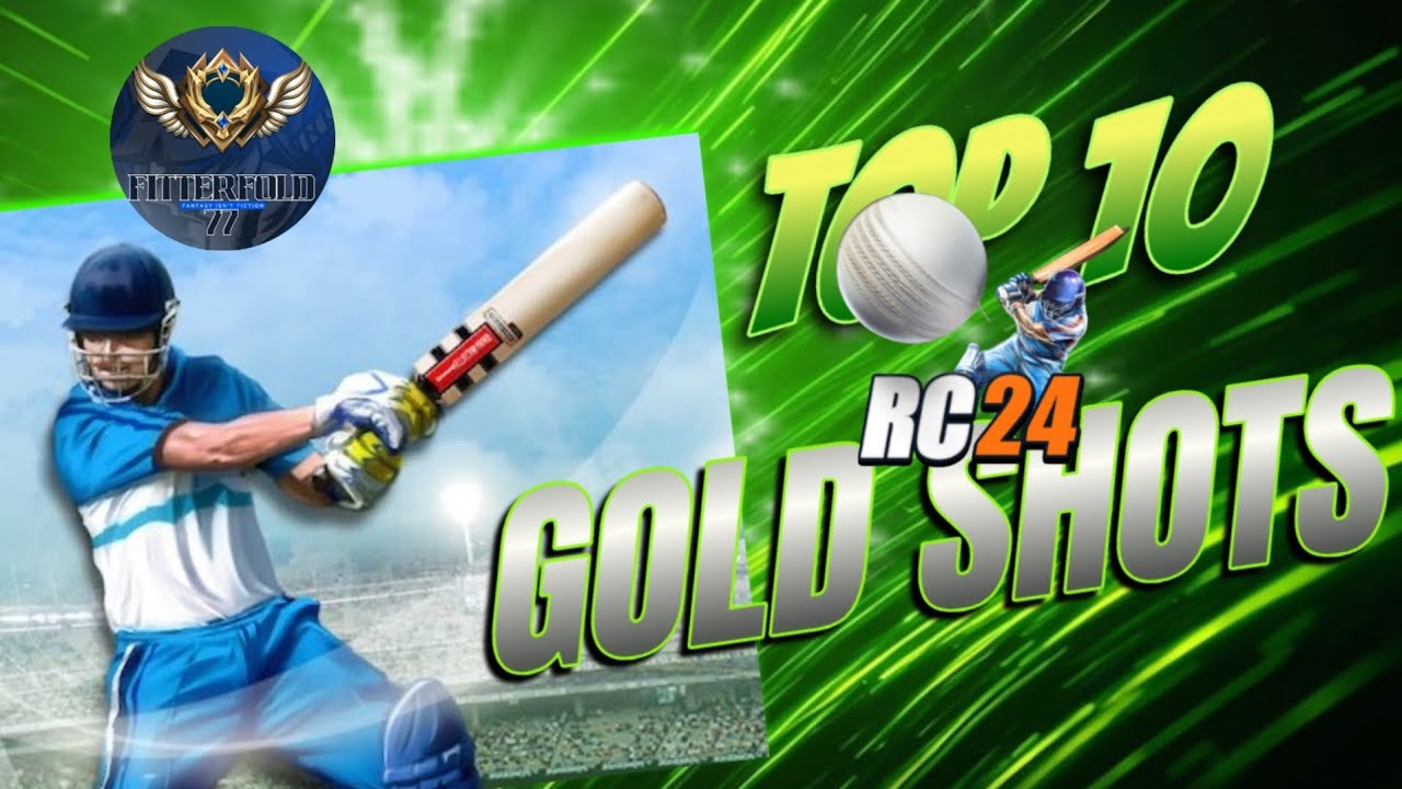 TOP 10  GOLD SHOTS FOR MULTIPLAYER | REAL CRICKET 24 |TOP 10 GOLD SHOTS | #realcricket24 #goldshot