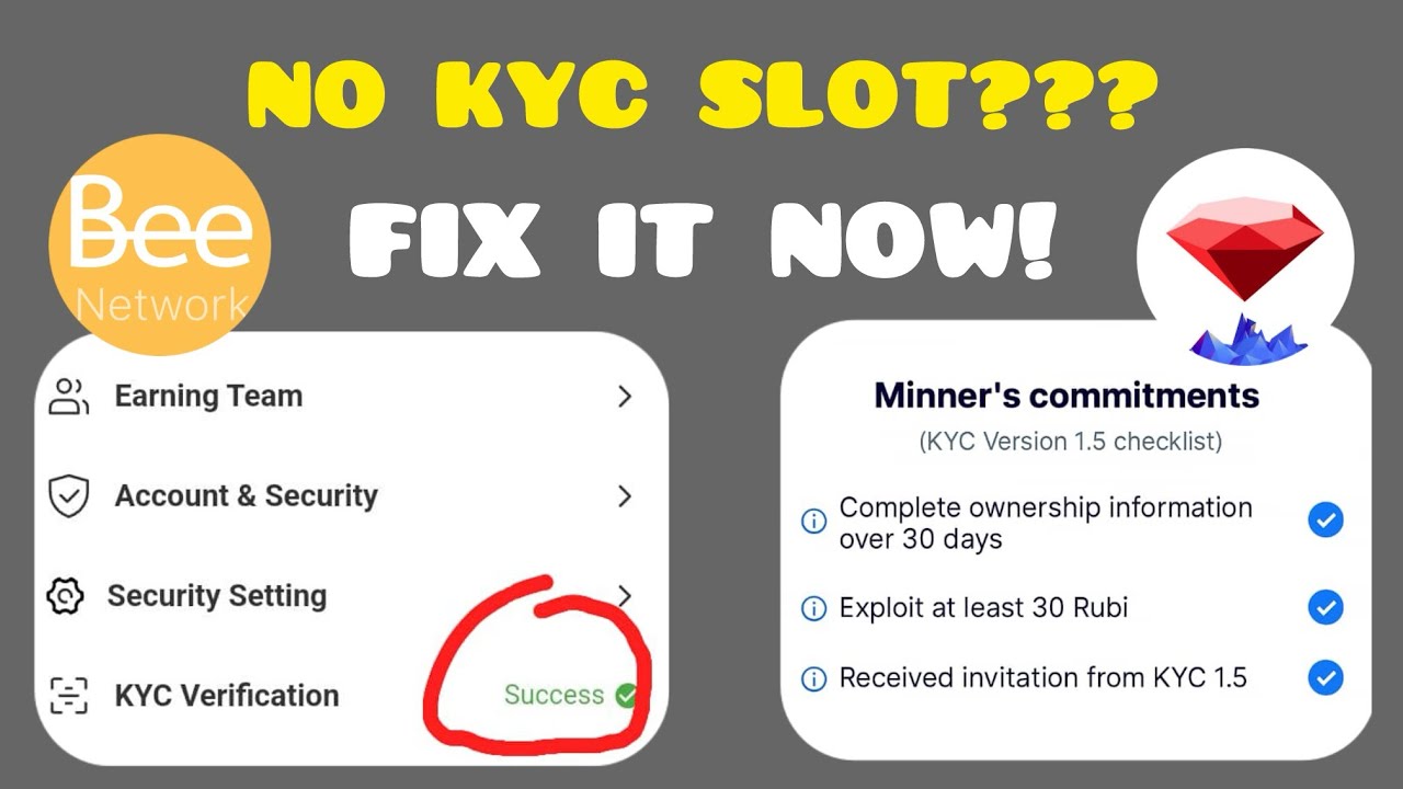 No KYC Slot on Bee & Rubi? Do THIS Now Before It&rsquo;s Too Late!