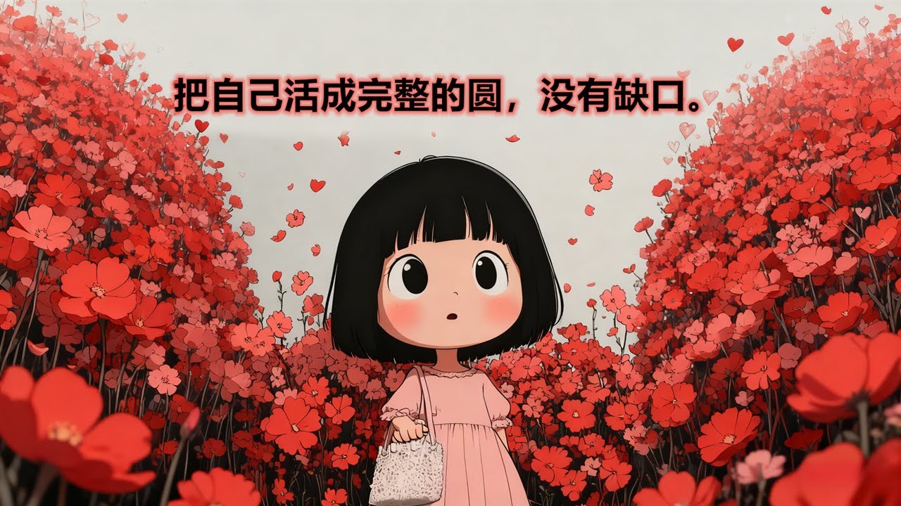 把自己活成完整的圆，没有缺口。#情感 #感情 #治愈 #能量療愈 #人生感悟 #治愈系漫画 #心灵感悟