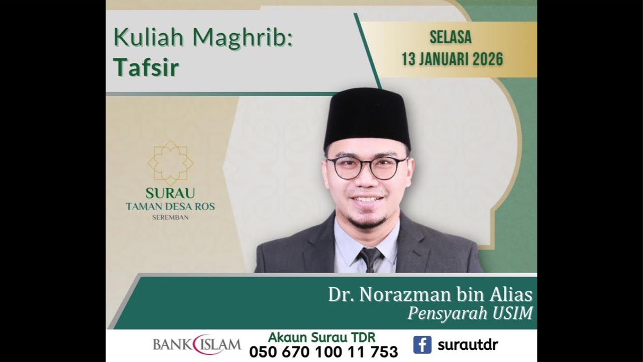 Surau Taman Desa Ros is live : Tafsir Ibnu Katsir