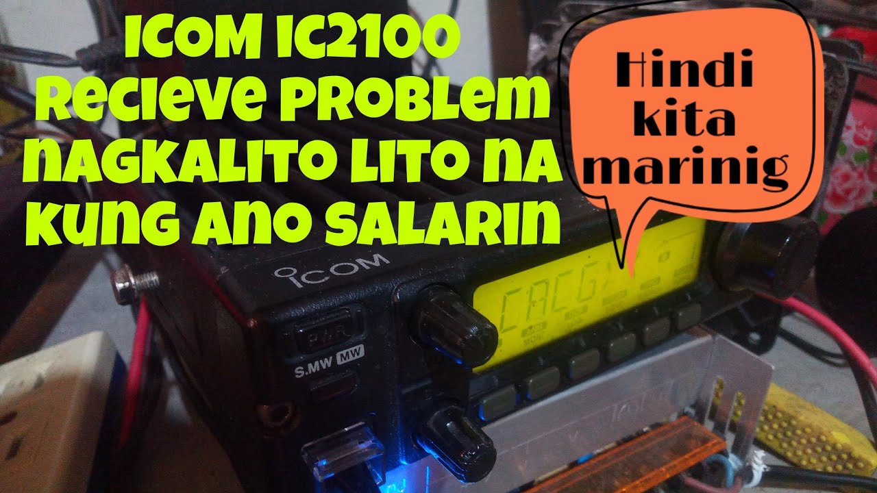 icom ic2100  bingi/mahina recieve/nakuha sa reheat smd parts