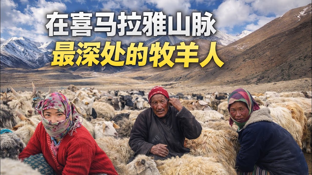 在喜馬拉雅山脈最深處的牧民#拉達克 #牧民生活 #牧羊人 