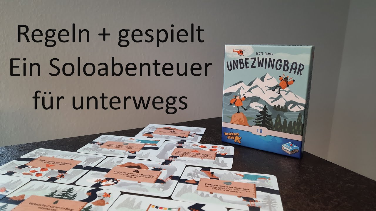 Unbezwingbar - Regeln + gespielt - Ein Soloabenteuer für unterwegs