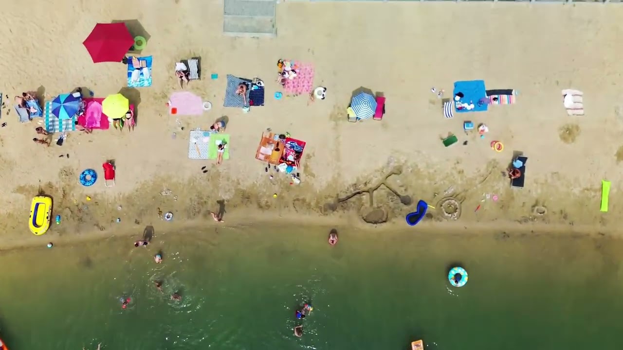 Zalew wodny w Radłowie koło Tarnowa Riviera Radłów - małopolska - Polska
