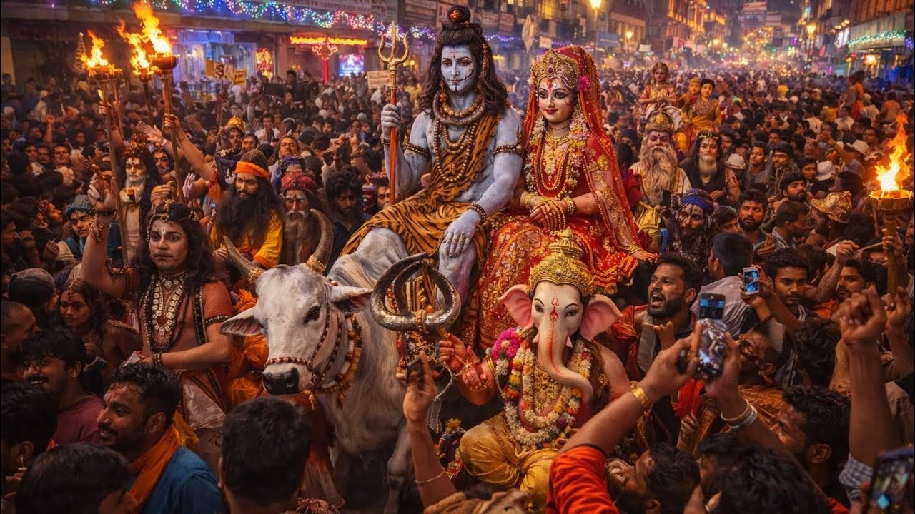 बनारस का मशहूर शिव बारात 🔱 जय श्री काशी विश्वनाथ जी हर हर महादेव 🙏