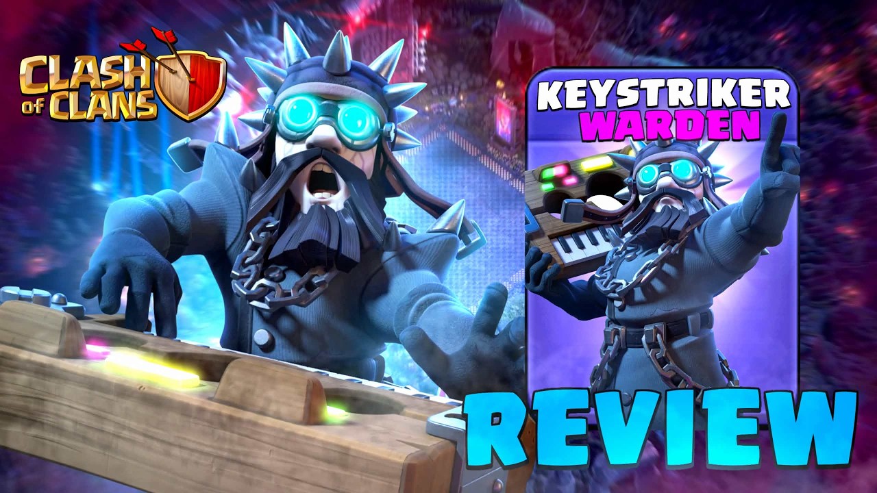NEW Keystriker Warden Skin Review! (Clash Of Clans)