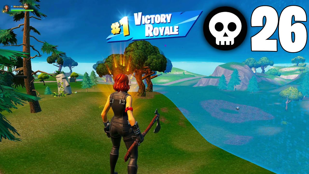 Black Widow and Leviathan Axe High Kill Solo Win Fortnite Gameplay (Fortnite Battle Royale)