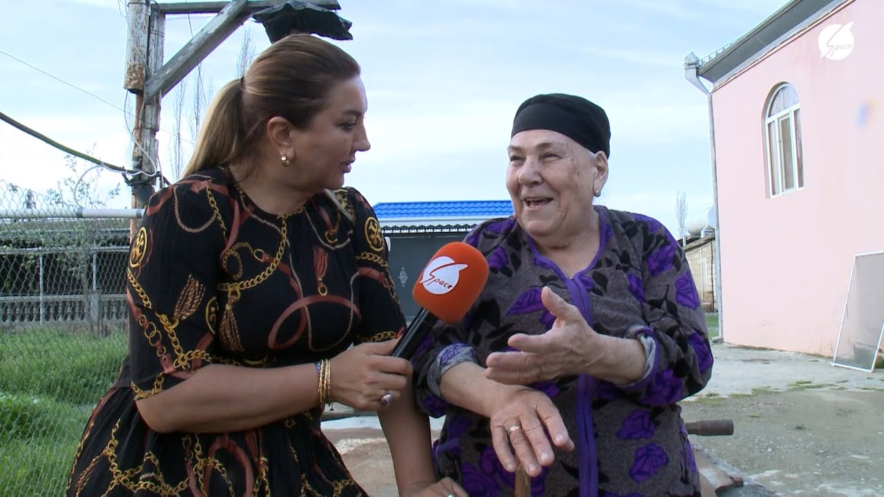 Nazilə Pünhan Piriyevin nənəsini ziyarət etdi - Banu, Hacıqabul