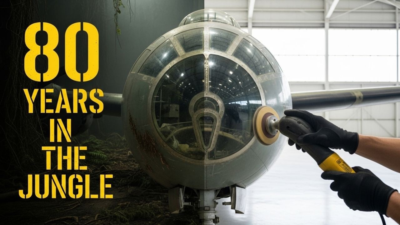 ASMR Aircraft Restoration! Restoring a WWII B-29 Superfortress Left Behind After the War