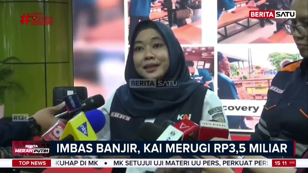 Banjir Pekalongan Bikin PT KAI Merugi Gingga Rp3,5 Miliar 