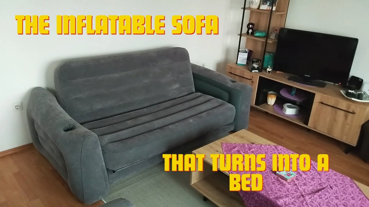 Inflatable Sofa From Intex That Turns Into A Bed