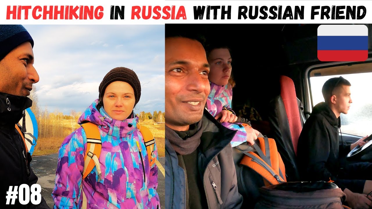 🇷🇺 Hitchhiking in Russia | Indian travel vlog in Russia